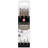 (POXSDK3) TALENS SAKURA ROTULADORES PERMANENTES PIGMA MICRON FINELINER ESTUCHE DE 3 NEGRO