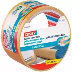 (56170-00007-12) TESA CINTA ADHESIVA DOBLE CARA UNIVERSAL 50MM X 5M BEIGE