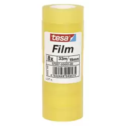(57207-00001-01) TESA FILM CINTA ADHESIVA TRANSPARENTE STANDARD SHRINK TOWER ROLLO 19MM X 33M TORRE 8 UD