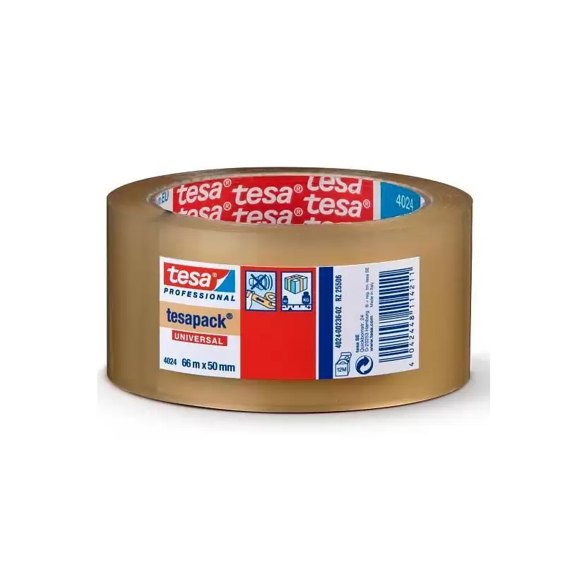 (04024-00234-04) TESA CINTA DE EMBALAJE TESAPACK SILENCIOSO TRANSPARENTE 50MMX66M