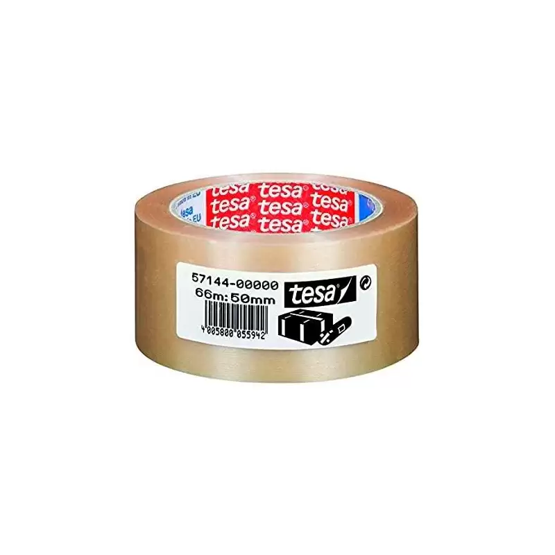 (57144-00000-00) TESA CINTA DE EMBALAJE EXTRAFUERTE RUGOSA 66X50 PVC TRANSPARENTE