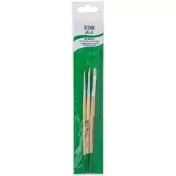 (129218133) TITAN ARTS SET DE PINCELES 218/4-6-8 BLÍSTER 3 UD