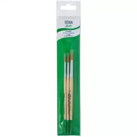 (129258133) TITAN ARTS SET DE PINCELES 258/4-6-8 BLÍSTER 3 UD