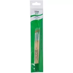(129258433) TITAN ARTS SET DE PINCELES 2584/4-6-8 BLÍSTER 3 UD