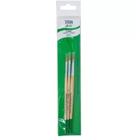 (129258433) TITAN ARTS SET DE PINCELES 2584/4-6-8 BLÍSTER 3 UD