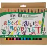 (130500012) TITAN ARTS ROTULADORES DOBLE PUNTA FINA/PINCEL COLORES SURTIDOS ESTUCHE 12 UD