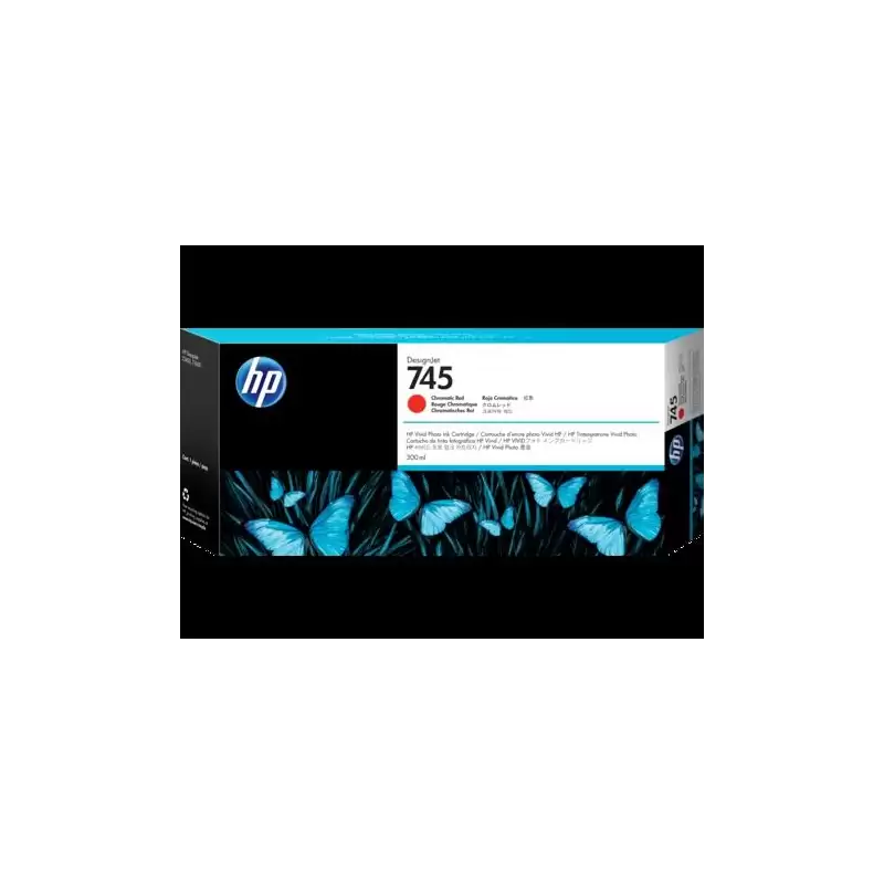 (F9K06A) HP TINTA ROJO CROMATICO DESIGNJET 745 *ALTA CAPACIDAD*