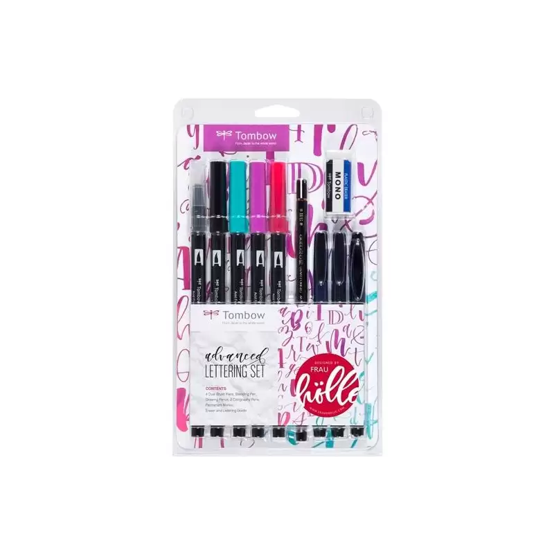 (LS-ADV) TOMBOW SET LETTERING AVANZADO ESTUCHE