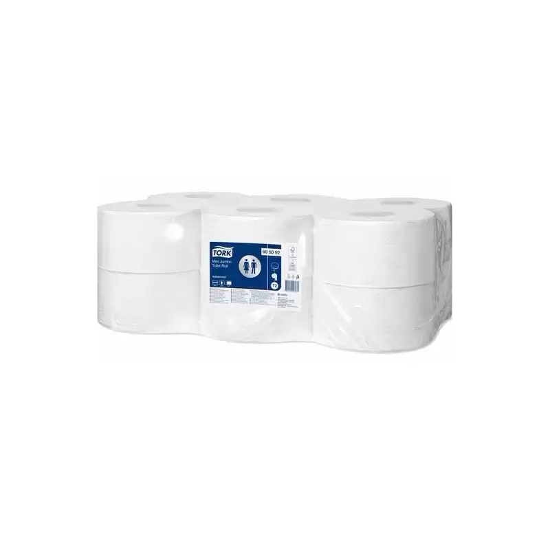 (20967/605292) TORK PAPEL HIGIÉNICO 2C MINI JUMBO ADVANCED BOLSA DE 12 BLANCO