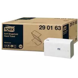 (290163) TORK ADVANCED TOALLA DE MANO 2 CAPAS PLEGADA EN V BLANCO PACK