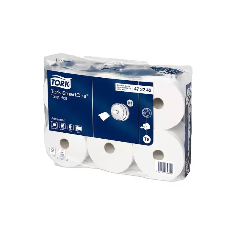 (472242) TORK SMARTONE MAXI PAPEL HIGIÉNICO 2 CAPAS ROLLO 207M BLANCO PACK -6U-