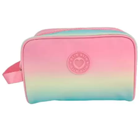 (T114-1053) TOYBAGS NECESER BLIN BLIN GRADIENT PINK 15X25X11CM IMPERMEABLE