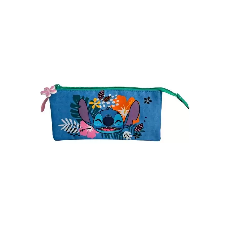 (T157-1068) TOYBAGS ESTUCHE TRIPLE STITCH TROPICAL 8X22X8CM POLIÉSTER TRANSPIRABLE