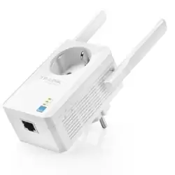 (TL-WA860RE) TP-LINK EXTENSOR DE COBERTURA WIFI TP-LINK WA860RE DE PARED 300MB PASSTHROUGH 1 PUERTO LAN WPS 2 ANTENAS FIJAS