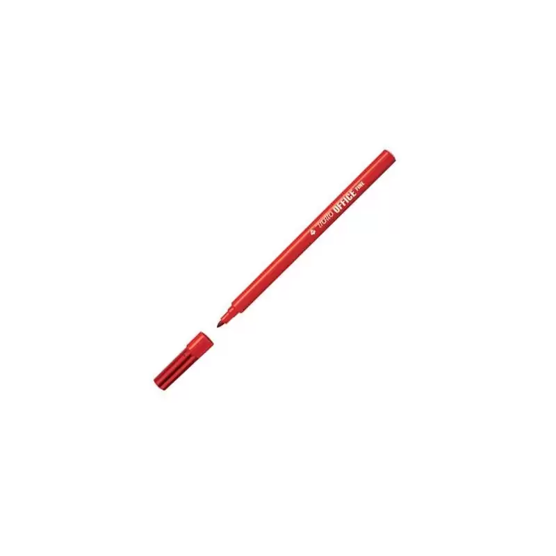 (F730502) TRATTO OFFICE FINE ROTULADOR PUNTA DE FIBRA ROJO - 12U-