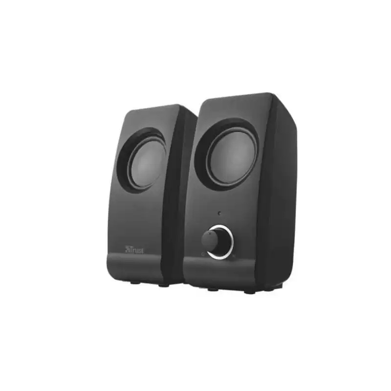 (17595) TRUST ALTAVOCES 2.0 REMO SPEAKER SET 8W RMS ALIMENTADOS POR USB CONTROL VOLUMEN NEGRO