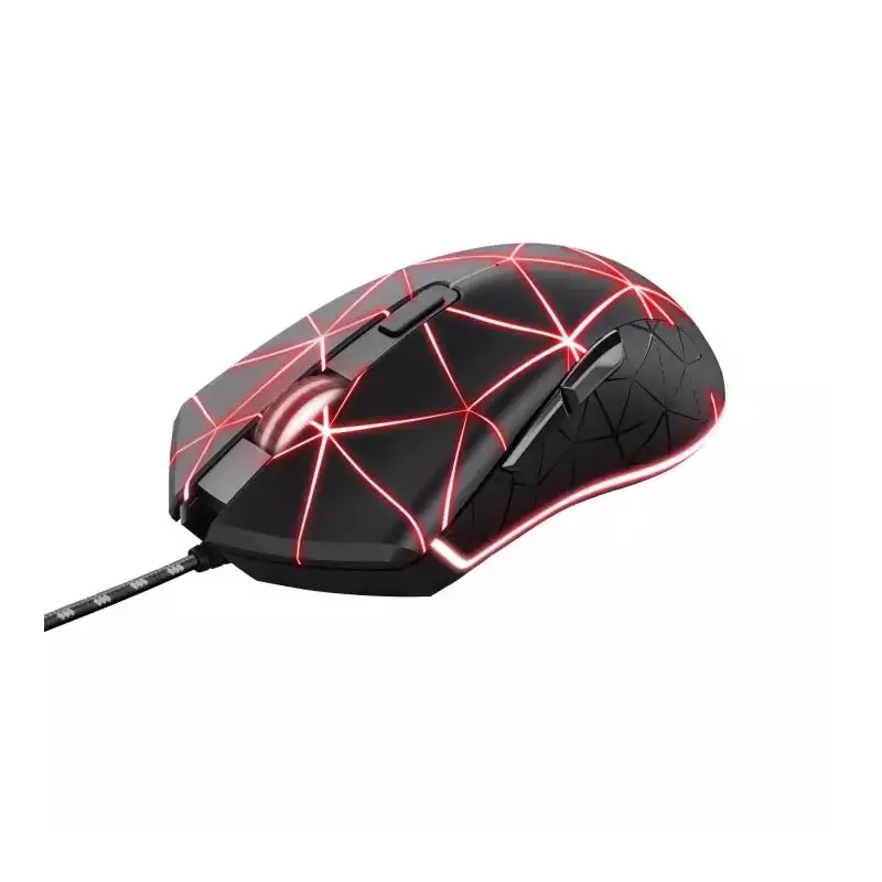(22988) TRUST RATÓN GAMING LOCX GXT CABLE USB 800-4000DPI 6 BOTONES PROGRAMABLES  ILUMINACIÓN LED NEGRO