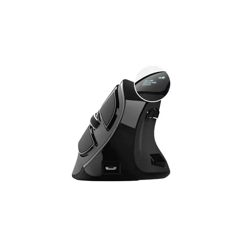 (23731) TRUST RATÓN VOXX ERGONÓMICO VERTICAL INALÁMBRICO BLUETOOTH 2.4GHZ 9 BOTONES RECARGABLE NEGRO
