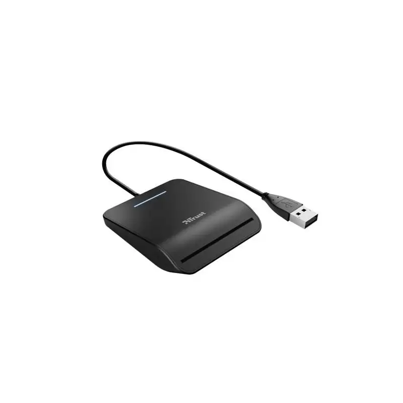 (23890) TRUST LECTOR DE TARJETAS EXTERNO DNI COMPATIBLE CON DNIE Y SMARTCARDS  USB 2.0  NEGRO