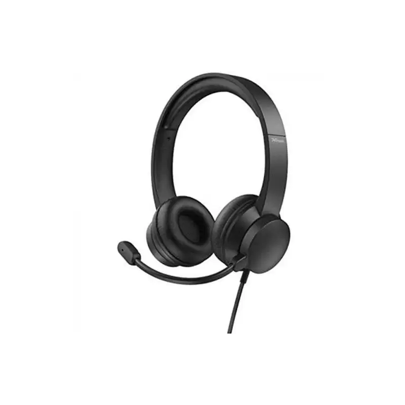 (24186) TRUST AURICULARES HS 200 ON EAR USB MICROFONO INCORPORADO - CABLE 1.8M - CONECTOR USB