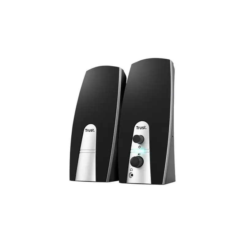 (24660) TRUST ALTAVOCES 2.0 BASICS 5W AUTOALIMENTADO USB CONEXION FRONTAL
