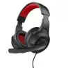 (24785) TRUST AURICULARES GAMING HEADSET C/ MICROFONO DIADEMA AJUSTABLE JACK 3.5.MM ROJO/NEGRO