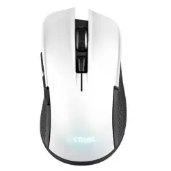 (24889) TRUST RATÓN GAMING GXT 923W INALÁMBRICO RECARGABLE 7200 DPI 6 BOTONES DIESTRO ILUMINACIÓN LED BLANCO