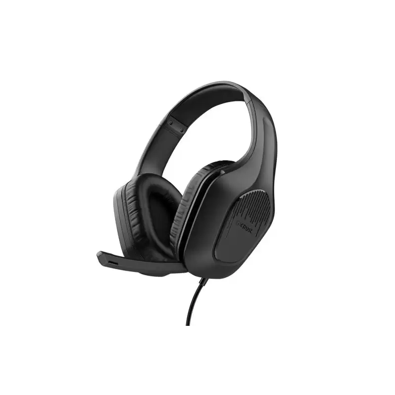 (24990) TRUST AURICULARES GAMING GXT 475 ZIROX HEADSET C/ MICROFONO DIADEMA AJUSTABLE JACK 3.5.MM NEGRO