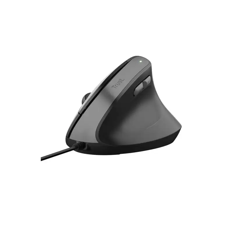 (25144) TRUST RATÓN ERGONÓMICO VERTICAL BAYO II CON CABLE 800/2400DPI NEGRO