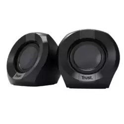 (25164) TRUST ALTAVOCES 2.0 POLO 8W RMS ALIMENTADOS POR USB CONTROL VOLUMEN NEGRO