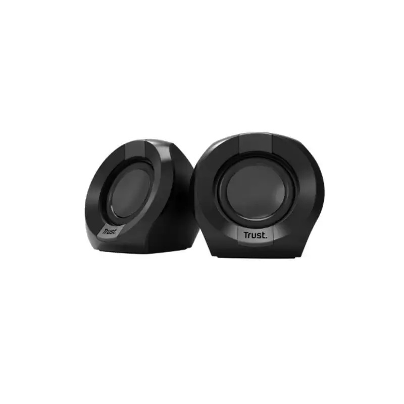 (25164) TRUST ALTAVOCES 2.0 POLO 8W RMS ALIMENTADOS POR USB CONTROL VOLUMEN NEGRO