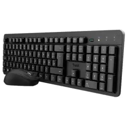 (25356) TRUST COMBO TECLADO + RATÓN TKM-360 INALÁMBRICO 1000PPP SILENCIOSO NEGRO
