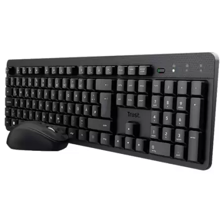 (25356) TRUST COMBO TECLADO + RATÓN TKM-360 INALÁMBRICO 1000PPP SILENCIOSO NEGRO