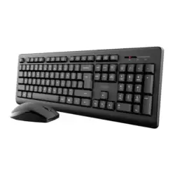 (25433) TRUST COMBO TECLADO + RATÓN INALÁMBRICO PRIMO QWERTY ESPAÑOL NEGRO