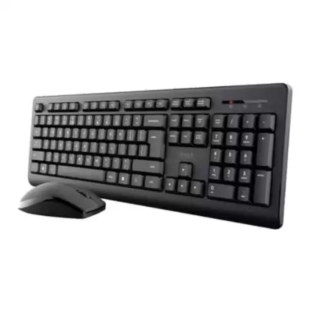 (25433) TRUST COMBO TECLADO + RATÓN INALÁMBRICO PRIMO QWERTY ESPAÑOL NEGRO