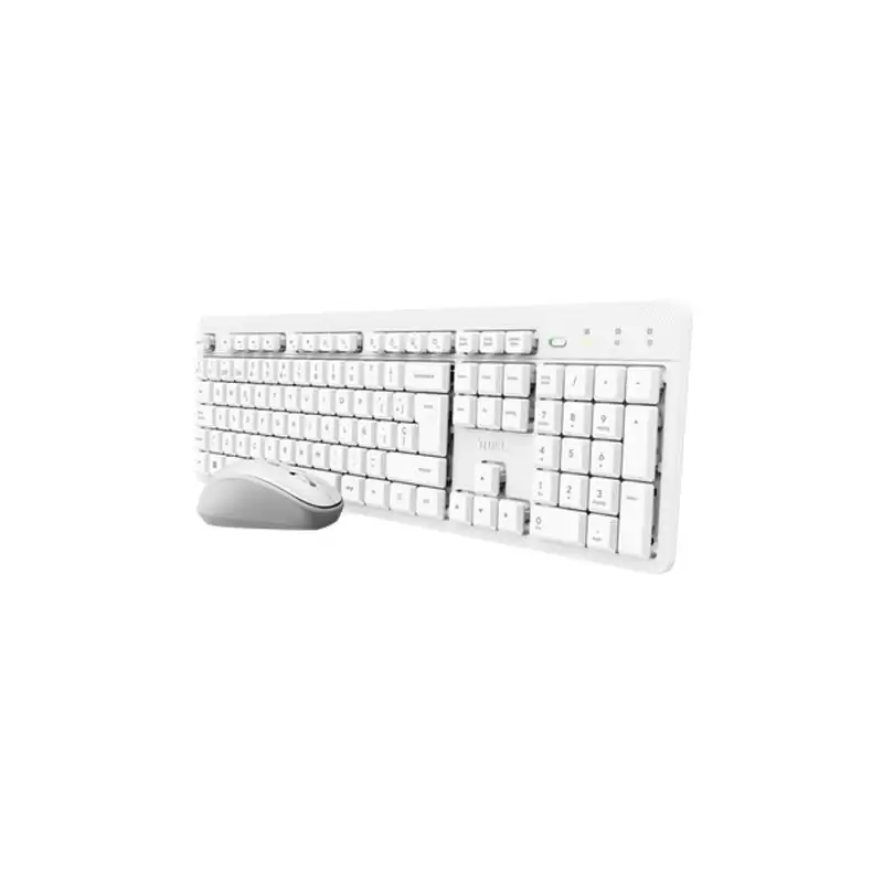 (25467) TRUST COMBO TECLADO + RATÓN INALÁMBRICO ODY II SILENCIOSO BLANCO