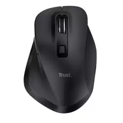 (25708) TRUST RATÓN ERGONÓMICO FYDA INALÁMBRICO RECARGABLE 2400 DPI AJUSTABLE NEGRO
