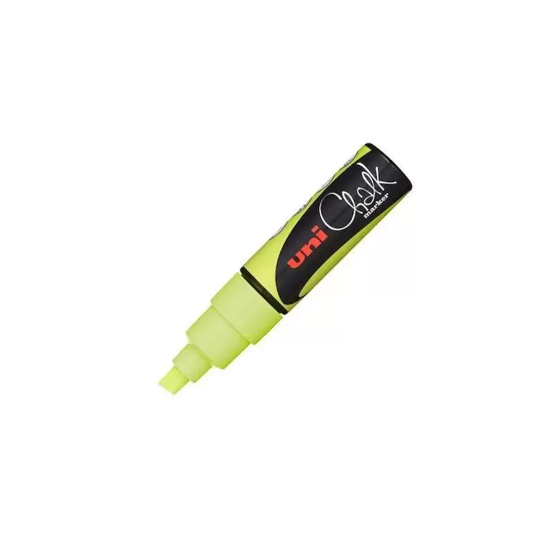 (140103000) UNIBALL MARCADOR DE TIZA LIQUIDA CHALK PWE-8K AMARILLO FLUOR