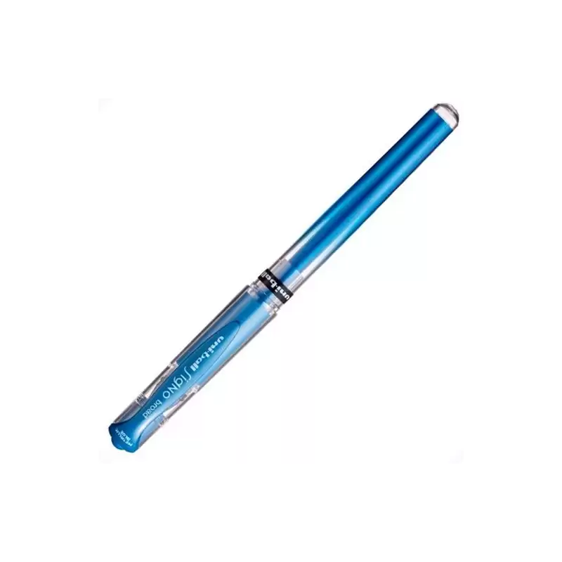 (218925000) UNIBALL ROLLERBALL SIGNO BROAD UM-153 1.0MM AZUL METÁLICO
