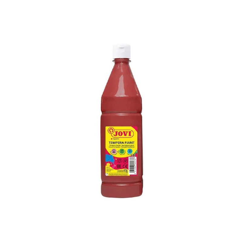 (51112) JOVI TÉMPERA LÍQUIDA PAINT MARRÓN BOTELLA 1000ML