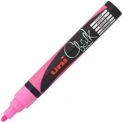 (264655000) UNIBALL MARCADOR DE TIZA LÍQUIDA CHALK PWE-5M ROSA FLÚOR