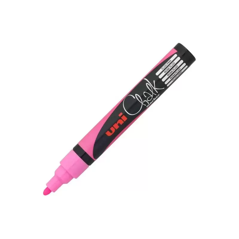(264655000) UNIBALL MARCADOR DE TIZA LÍQUIDA CHALK PWE-5M ROSA FLÚOR