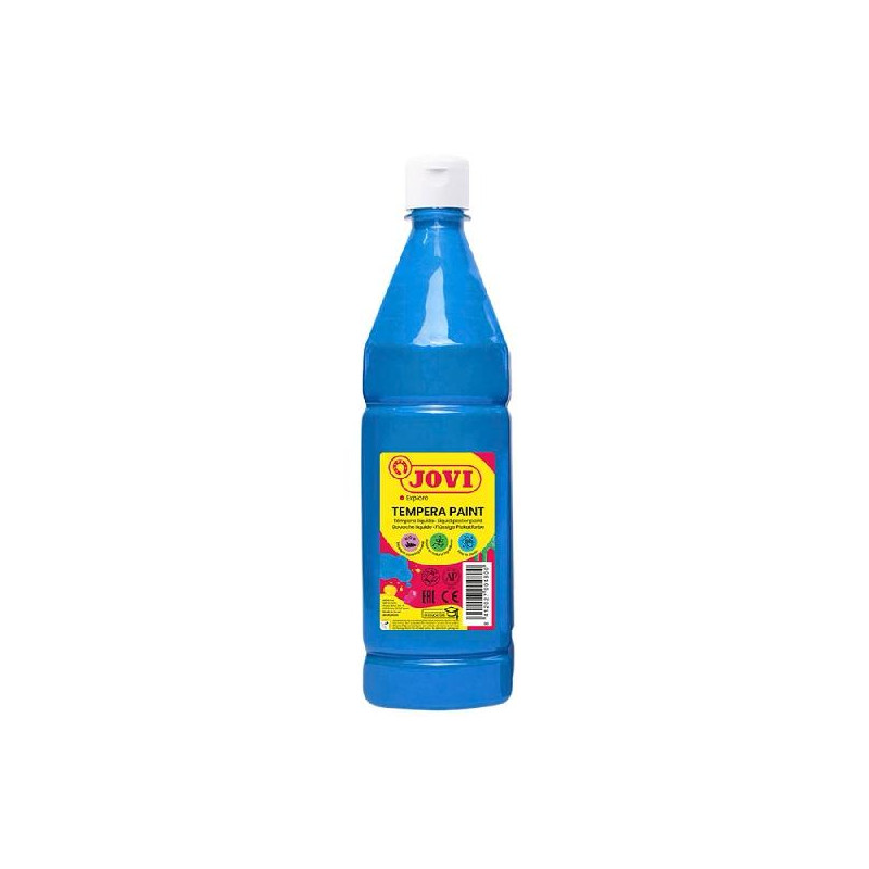 (51121) JOVI TÉMPERA LÍQUIDA PAINT AZUL CYAN BOTELLA 1000ML