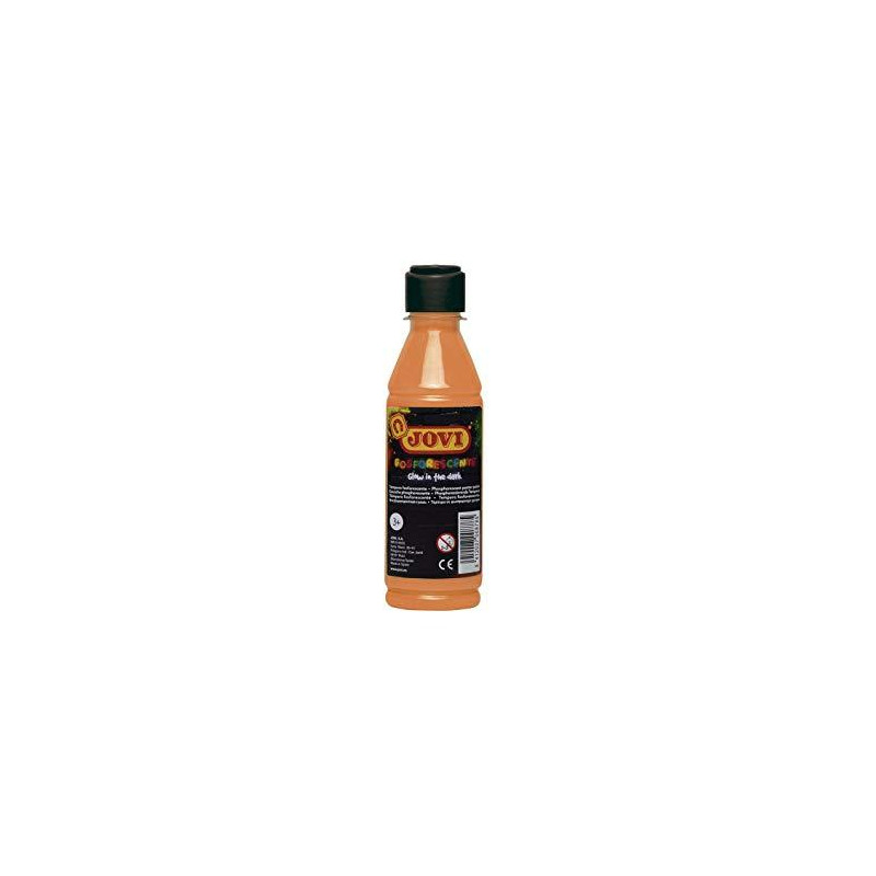 (51906) JOVI TÉMPERA FOSFORESCENTE NARANJA BOTELLA DE 250ML