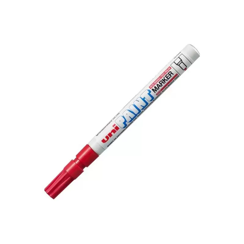(558692000) UNIBALL MARCADOR PERMANENTE PAINT PX-21L ROJO CAJA 12 UD
