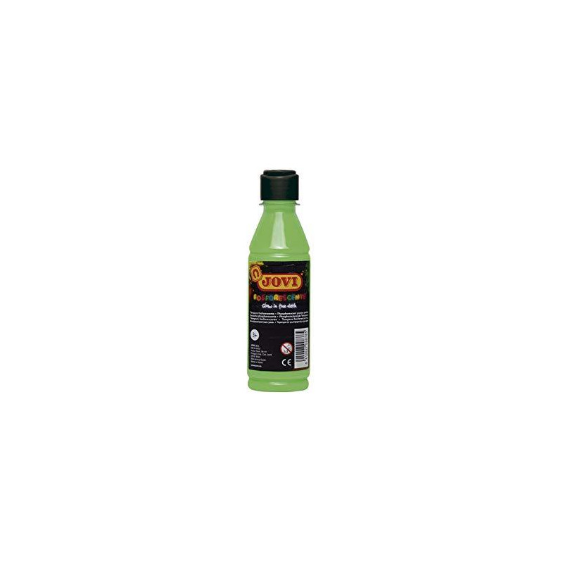(51917) JOVI TÉMPERA FOSFORESCENTE VERDE BOTELLA DE 250ML