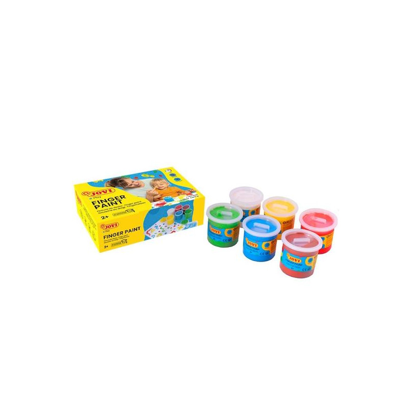 (560/S) JOVI ESTUCHE 6 BOTES PINTURA DE DEDOS 125ML C/SURTIDOS