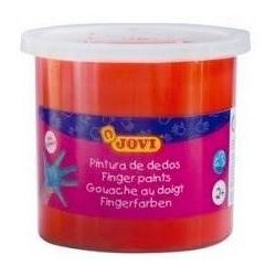 (56007) JOVI ESTUCHE 5 BOTES PINTURA DE DEDOS 125ML BERMELLÓN