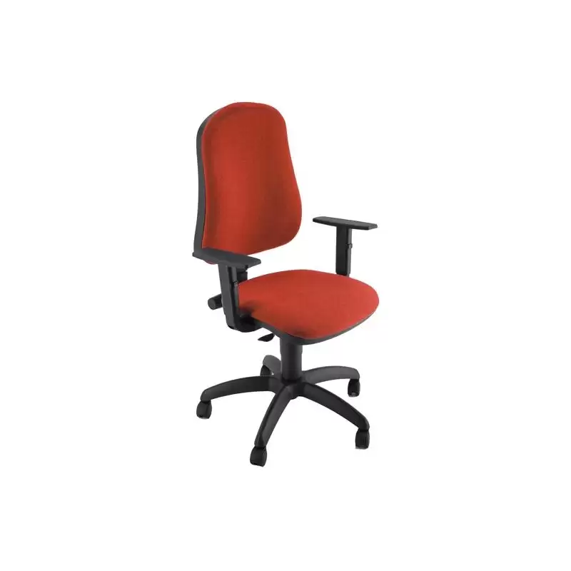 (SICP/BRF/ER) UNISIT SILLA ADMINISTRATIVA CP SIMPLE ROJA REPOSABRAZOS AJUSTABLES