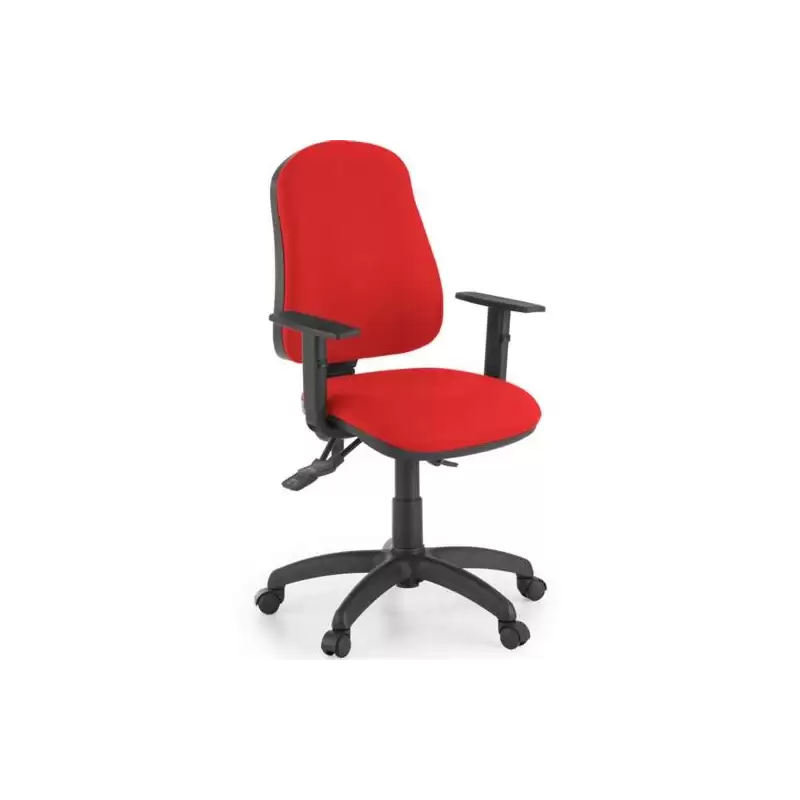 (SISY/BR/ER) UNISIT SILLA ADMINISTRATIVA SINCRO SIMPLE ROJA REPOSABRAZOS AJUSTABLES